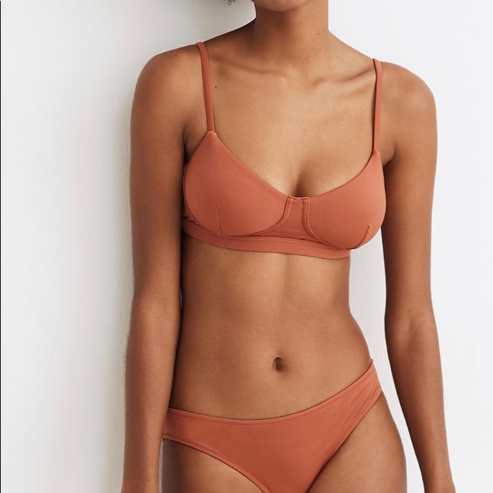 Madewell second wave structured bikini top